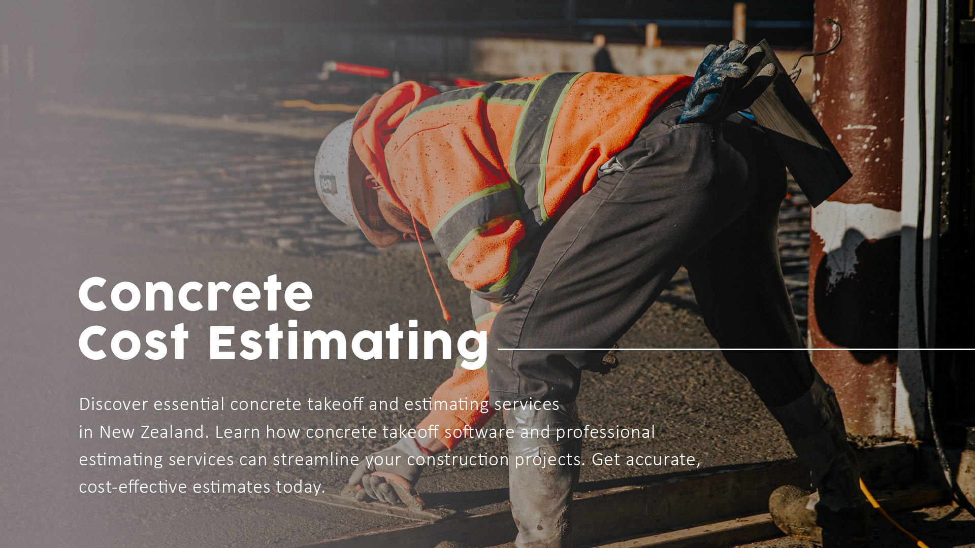 Concrete Takeoff & Estimating Services in New Zealand 1 Concrete Quantity Takeoff New Zealand