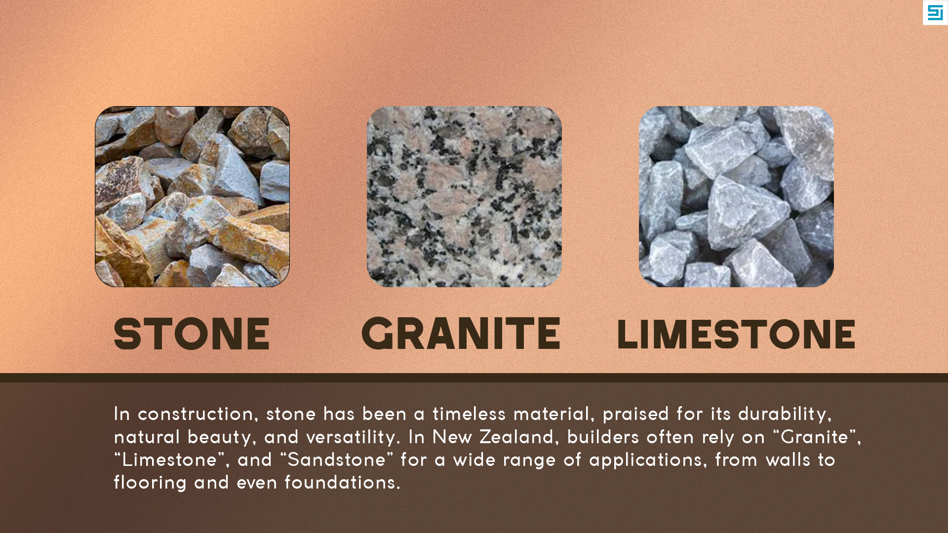 The Power of Stone: Granite, Limestone, and Sandstone in Construction 1 Granite, Limestone, and Sandstone in Construction